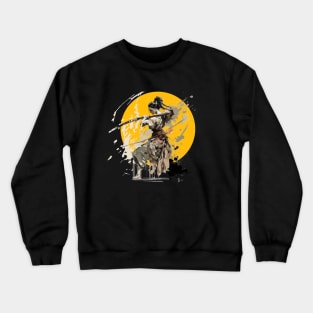 Female Martial Painting Crewneck Sweatshirt